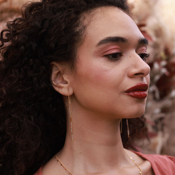 Champagne Threader Earrings