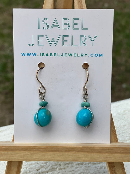 Nevada Turquoise Drop Earrings