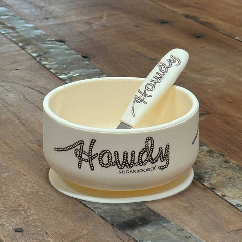 Silicone Suction Bowl & Spoon Set | Howdy
