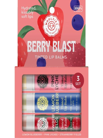 Berry Blast Lip Balm Set of 3 TINTED