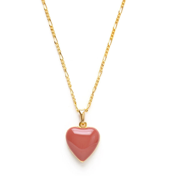 Rose Heart Locket Necklace