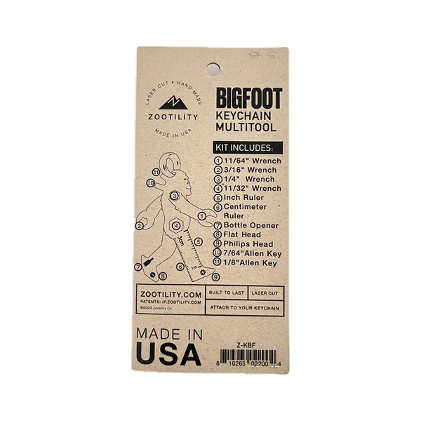 Bigfoot Keychain Multitool