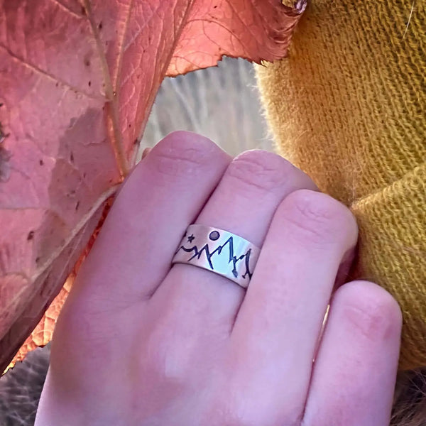 Matte Silver High Alpine Ring