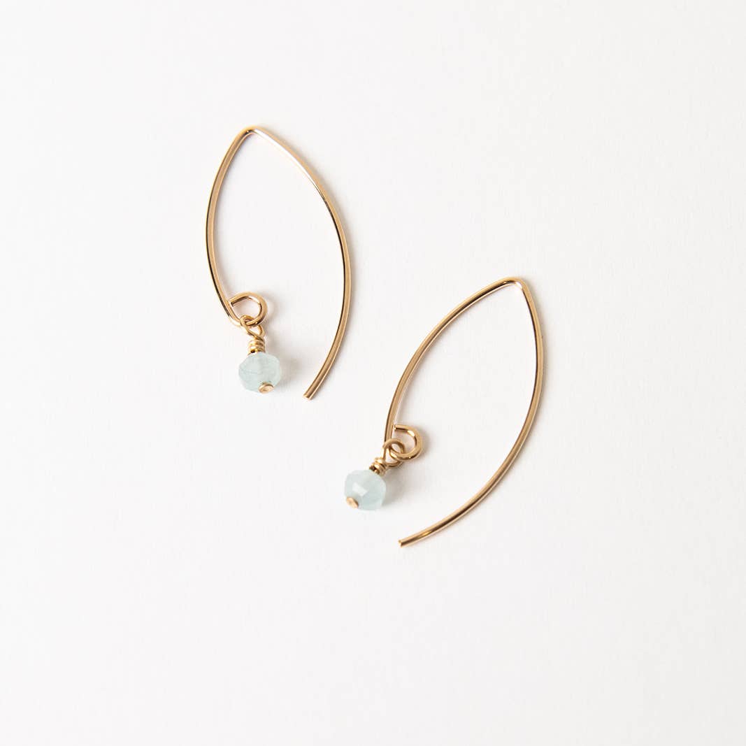 Mae Aquamarine Earrings