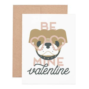 Pug Be Mine Valentine Card