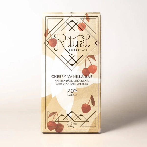 Vanilla Cherry 70% Chocolate Bar