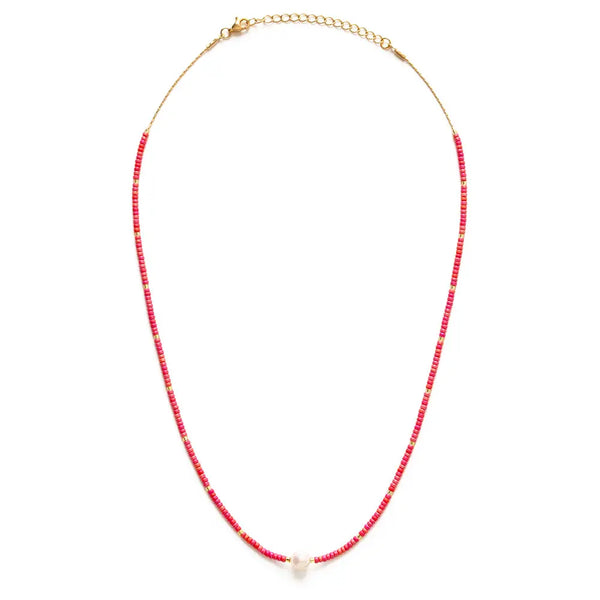 Beaded pink Necklace