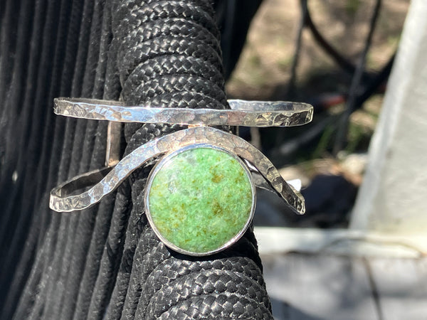 Wyoming Jade Angular Trapezoid Bracelet