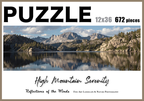 High Mountain Serenity Puzzle, 12x36