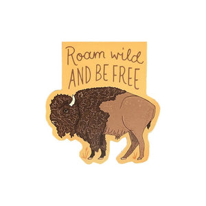 Roam Wild Buffalo Magnetic Bookmark