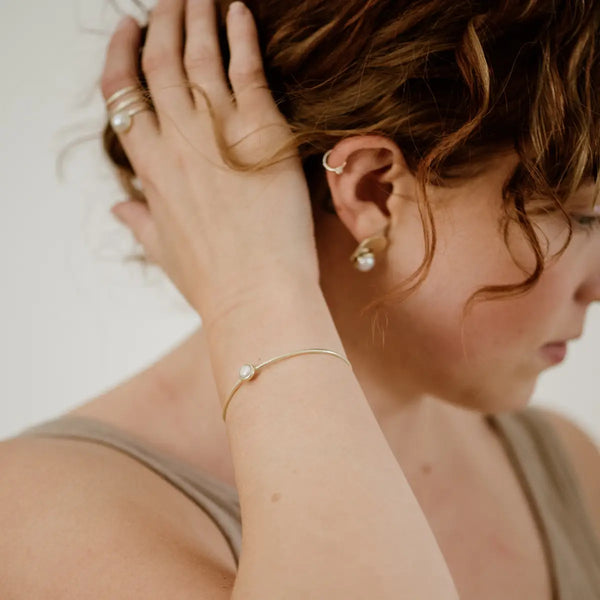 Hyalite Pearl Stacker Cuff