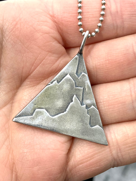 Wind River Range Silver Necklace