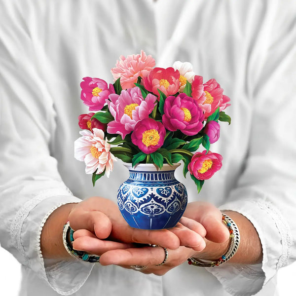 Peony Paradise Mini Pop Up Card