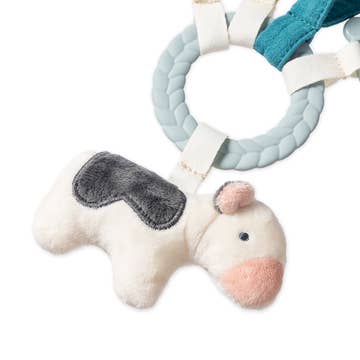 Bitzy Busy Ring, Teething Activity Toy, Farm