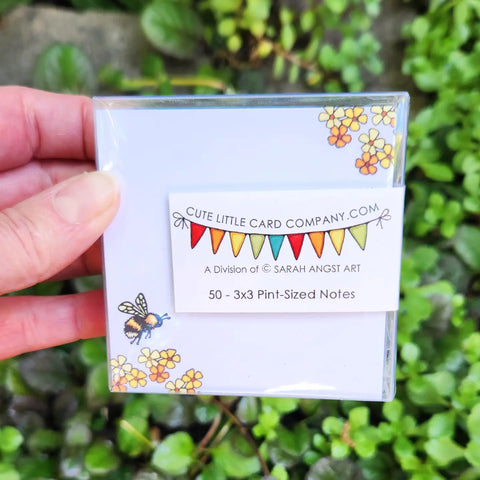 Bumble Bee Mini Square Notes