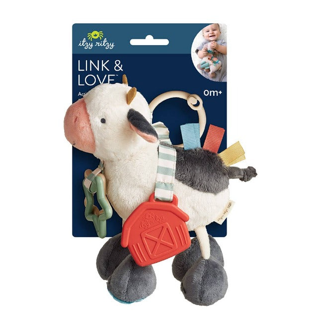 Cow Link and Love Activity Plush