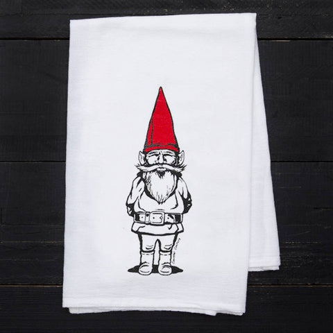 Garden Gnome Tea Towel