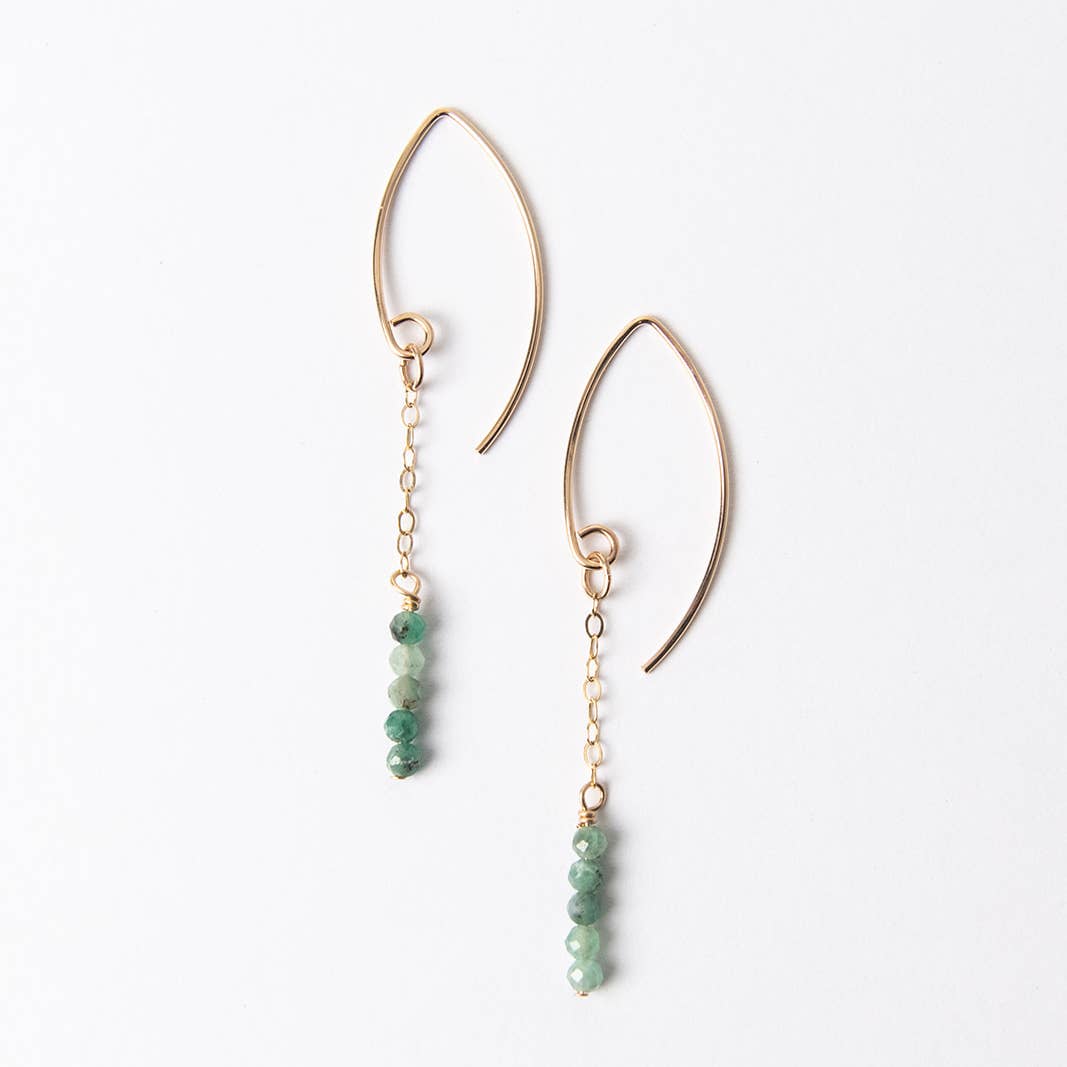 Emerald Gem Earrings
