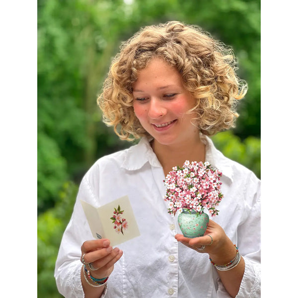 Japanese Cherry Blossom Mini Pop Up Card