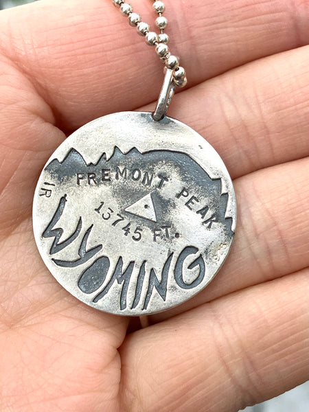 Fremont Peak Silver Necklace