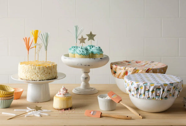 Bowl Cover Set of 2, Cake Walk