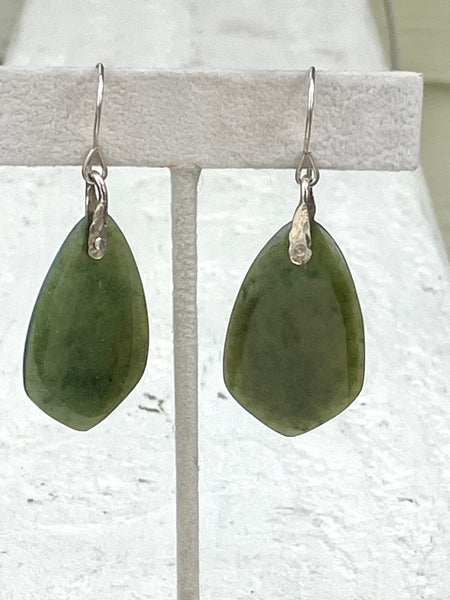 Wyoming Jade Drop Point Earrings