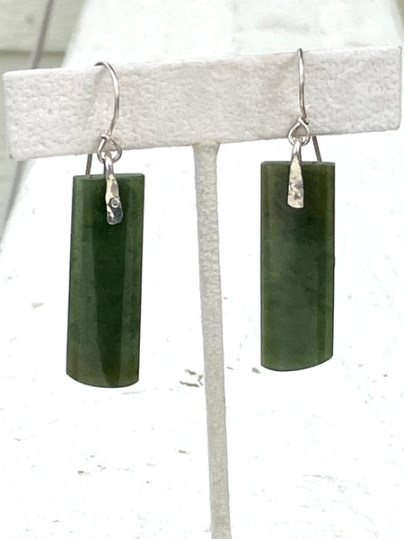 Wyoming Jade Rectangle Earrings