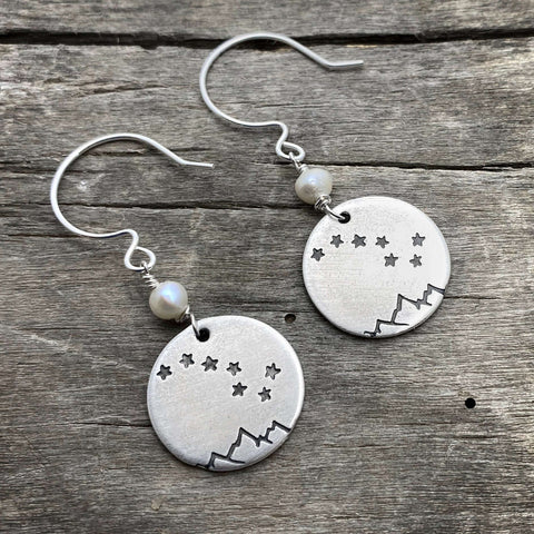 Silver Big Dipper Earrings