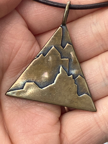 Wind River Range Bronze Necklace
