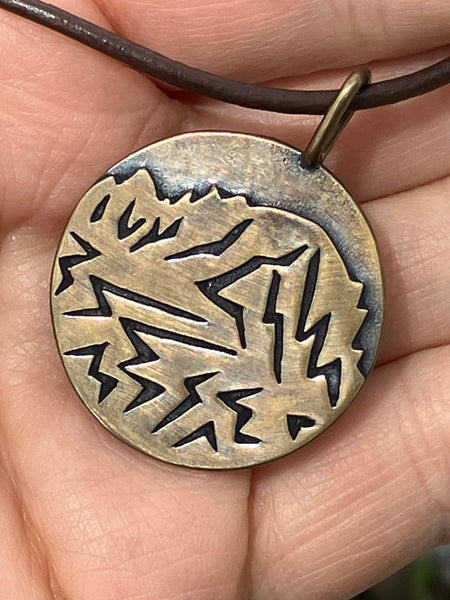 Fremont Peak Bronze Necklace