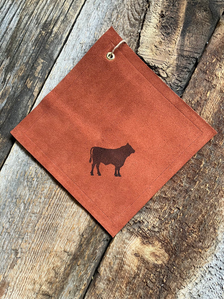 Leather Pot Holder, Bull