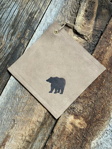 Bear Leather Pot Holder