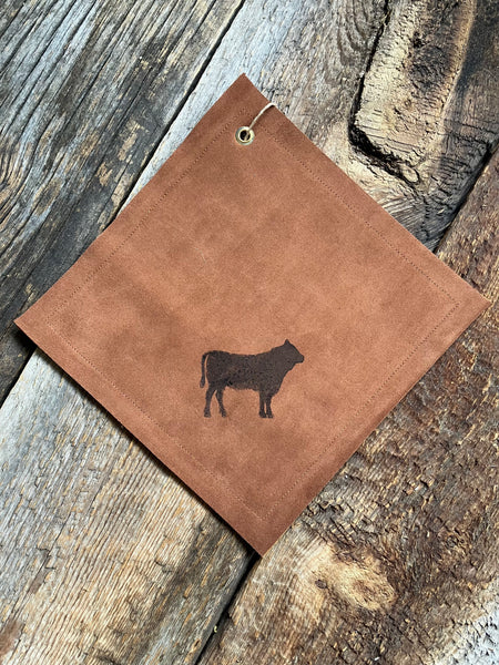 Leather Pot Holder, Bull