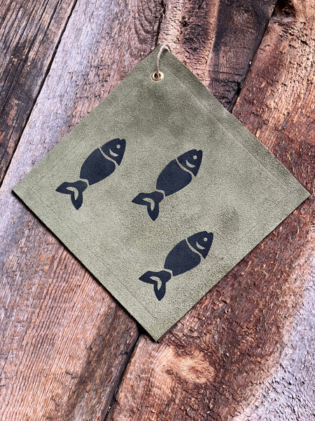 Fish Leather Pot Holder