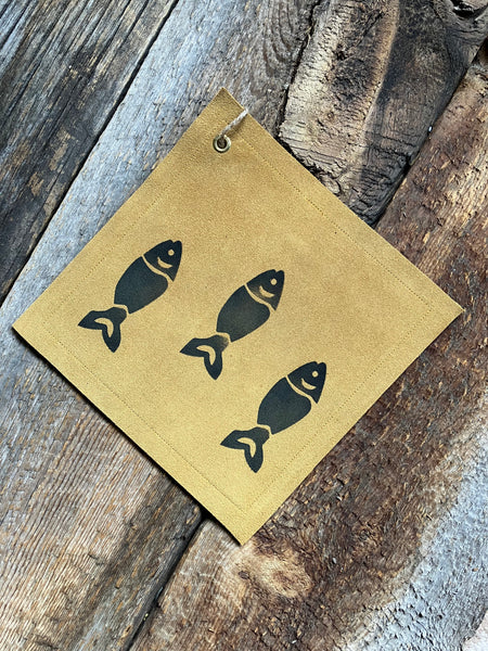 Fish Leather Pot Holder