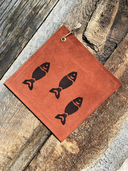 Fish Leather Pot Holder