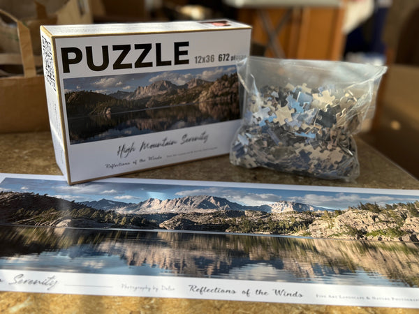 High Mountain Serenity Puzzle, 12x36