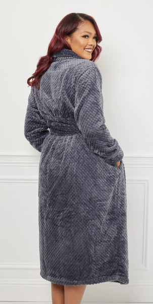 Kristine Charcoal Robe 50% OFF