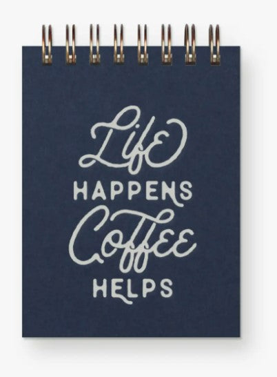 Life Coffee (Deep Blue) Mini Jotter