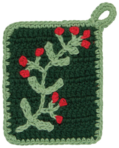 WINTERBERRY Crocheted Dish Cloth Set of 2