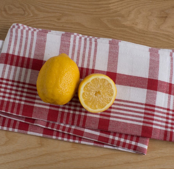 Jumbo Red Tea Towels Set of 3