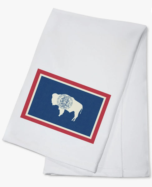 Wyoming Flag Tea Towel