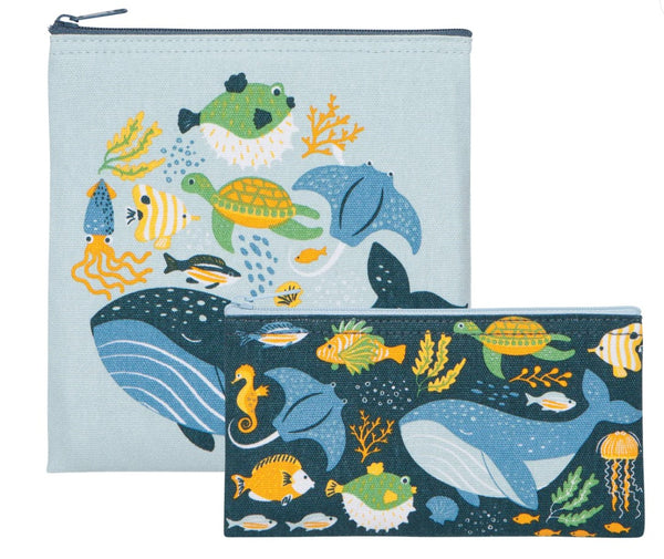 Under the Sea Snack Bag Set of 2