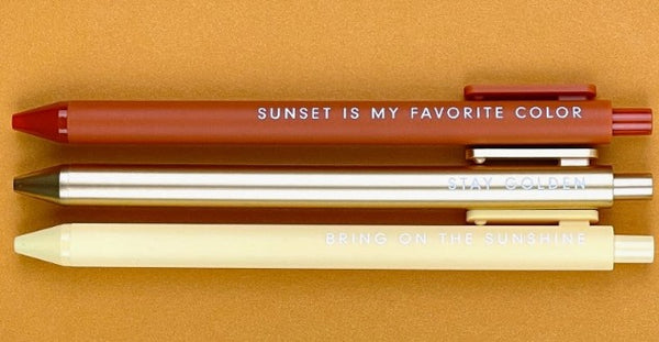 Sunshine Gel Pen Set of 3