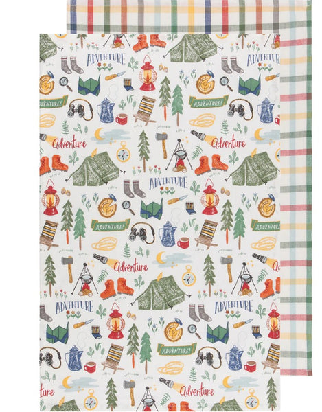 Tea Towel Set of 2, Out & About