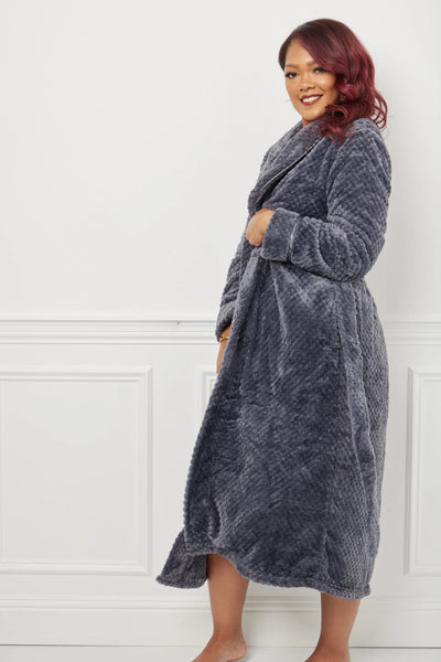 Kristine Charcoal Robe 50% OFF