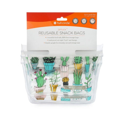 Cactus Party Snack Bag Set of 2
