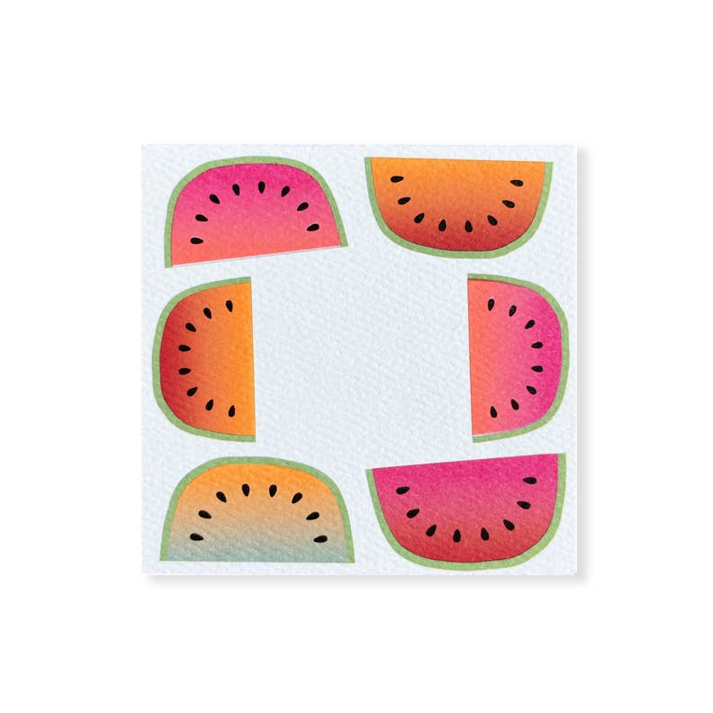 Watermelon Square Notes, 48 Pack