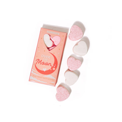 Mini Heart Over the Moon Bath Bombs