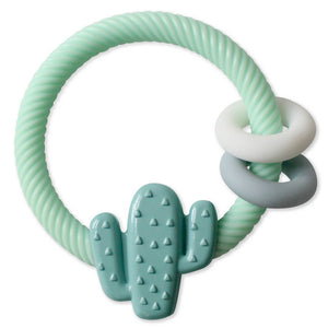 Ritzy Rattle Silicon Teether Rattles, Cactus